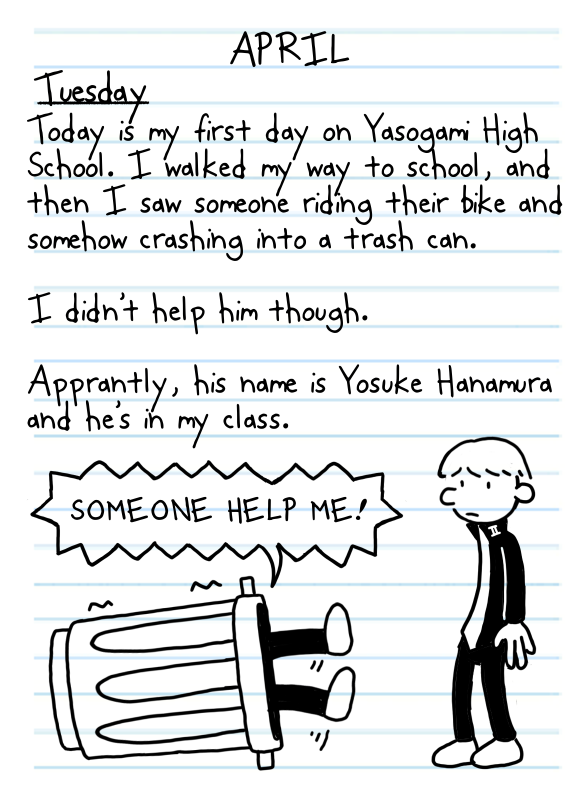 Mentosberi's tweet photo. diary of a jrpg protagonist https://t.co/Rhfm66YfJO