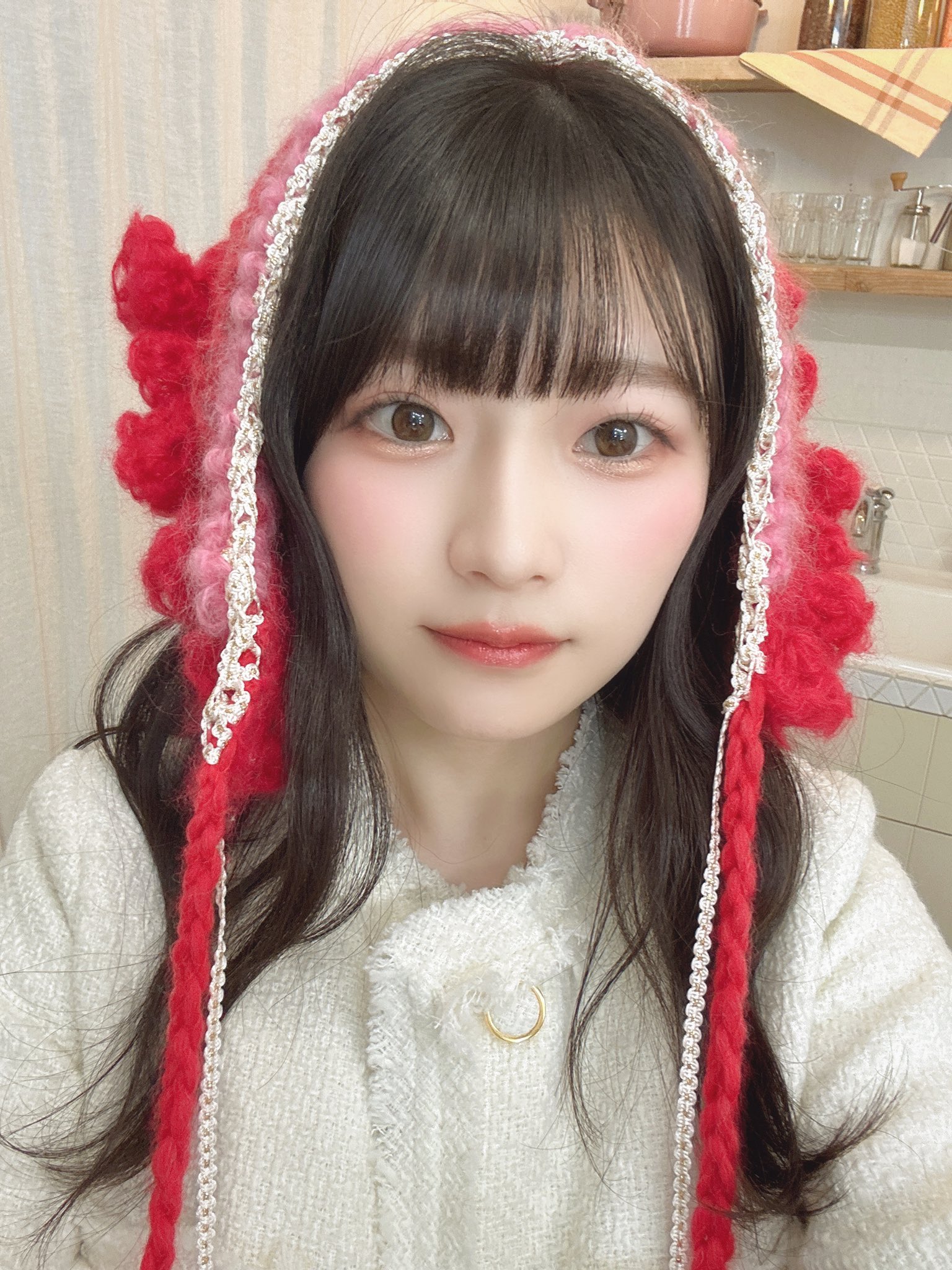 青木陽菜　チェキ② チェキ風フォトカード 青木陽菜 直筆サイン - メルカリ