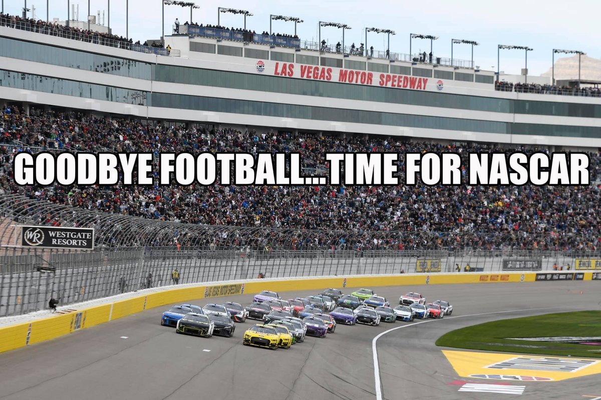 Goodbye football, hello NASCAR!