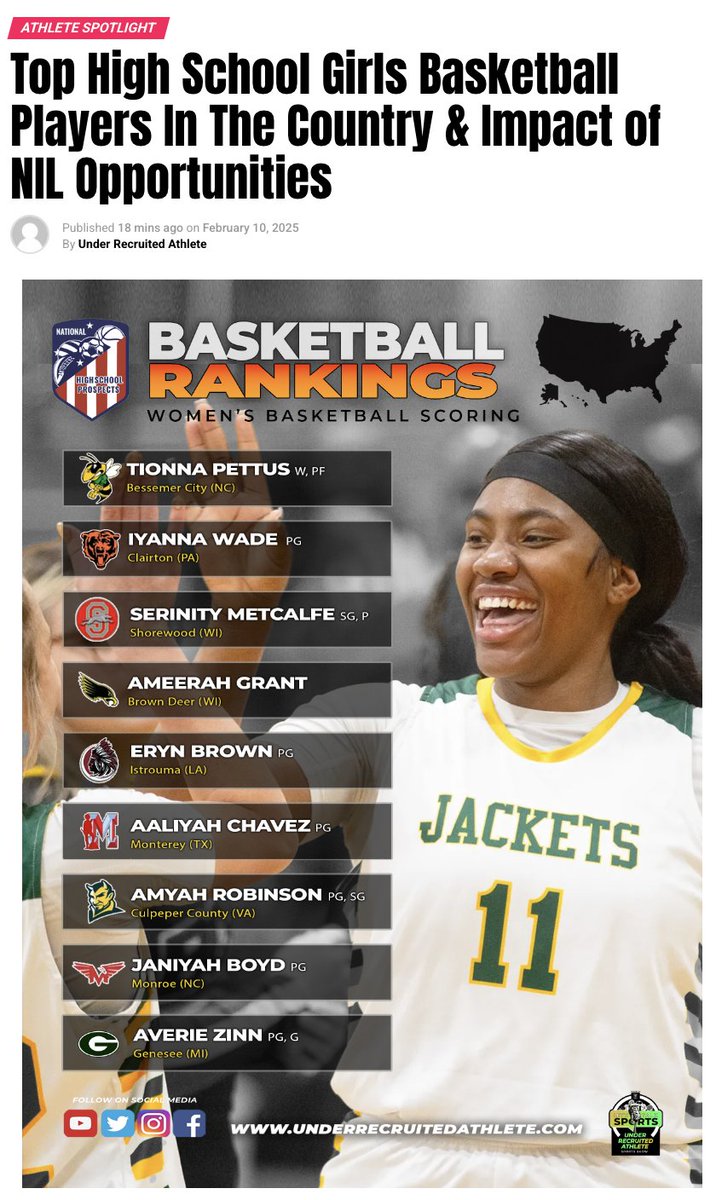 Under Recruited Sport Show (@urasportsshow) on Twitter photo Top HS Girls Basketball Players In The Country
READ MORE: underrecruitedathlete.com/top-hs-girls-bโฆ
Instagram: instagram.com/ura_sportsshow
Facebook: facebook.com/urasportsshow Youtube: youtube.com/@underrecruiteโฆ
<a href="/vlogs_flow/">MillerFlowVlogs</a> <a href="/solomon_jamie3/">Jamie Solomon</a> <a href="/averiezinn3/">Averie Zinn</a>
<a href="/EbonyTaylorSmit/">Ebony Taylor-Smith</a> <a href="/showtime_jb1/">Janiyah Boyd</a> <a href="/vanessa_vancott/">Vanessa VanCott</a> Top HS Girls Basketball Players In The Country
READ MORE: underrecruitedathlete.com/top-hs-girls-bโฆ
Instagram: instagram.com/ura_sportsshow
Facebook: facebook.com/urasportsshow Youtube: youtube.com/@underrecruiteโฆ
<a href="/vlogs_flow/">MillerFlowVlogs</a> <a href="/solomon_jamie3/">Jamie Solomon</a> <a href="/averiezinn3/">Averie Zinn</a>
<a href="/EbonyTaylorSmit/">Ebony Taylor-Smith</a> <a href="/showtime_jb1/">Janiyah Boyd</a> <a href="/vanessa_vancott/">Vanessa VanCott</a>