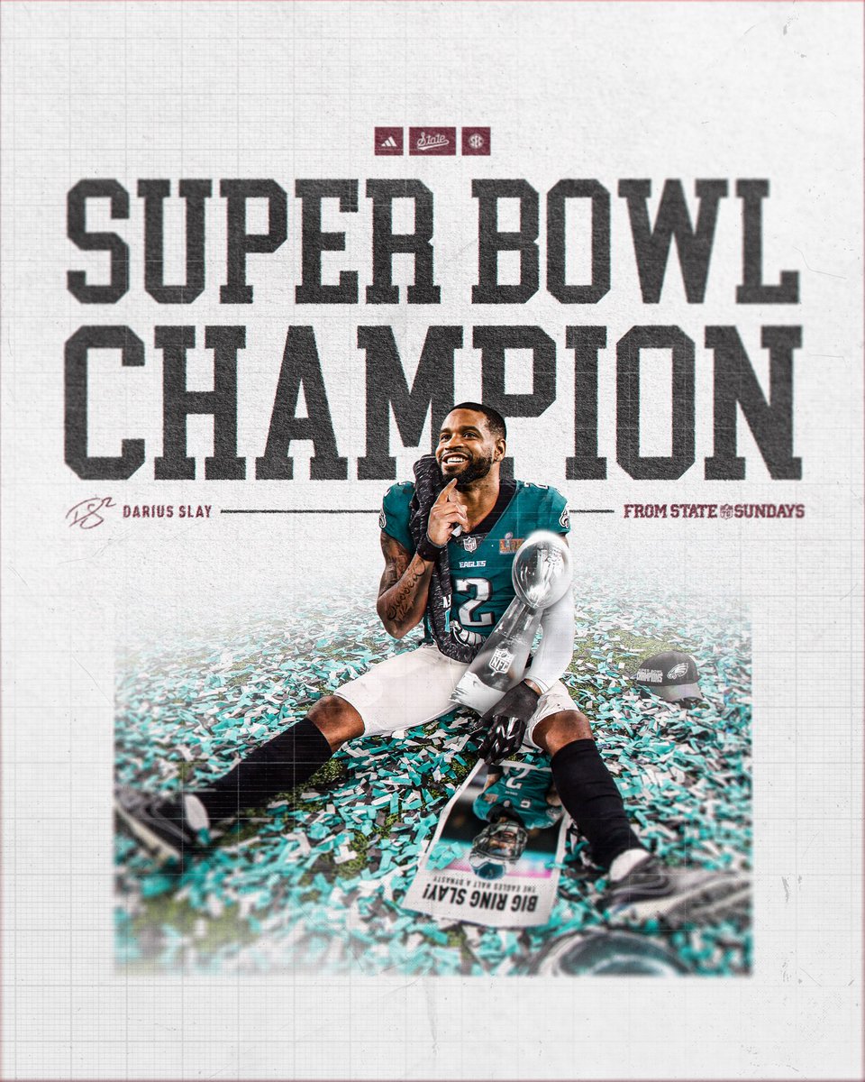 𝐂𝐇𝐀𝐌𝐏𝐈𝐎𝐍. 

Congratulations, <a href="/bigplay24slay/">Darius Slay</a>!

#SuperBowlLIX