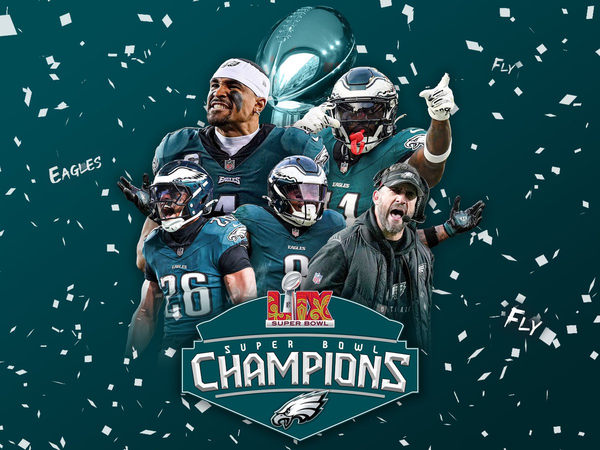 Super Bowl LIX Champions <a href="/Eagles/">Philadelphia Eagles</a> 

#superbowl #eagles #chiefs #champions