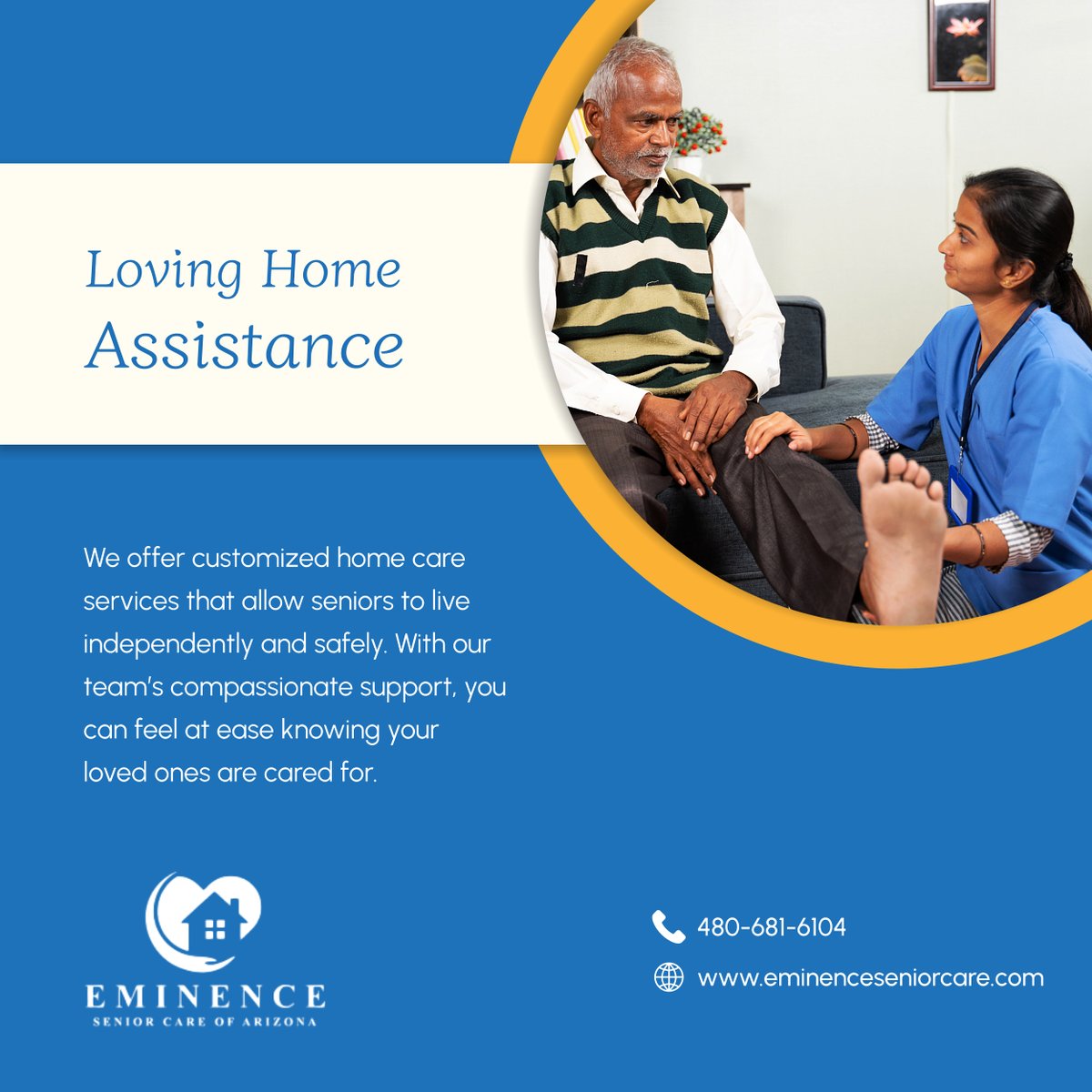 eminencescoa's tweet photo. Providing high-quality, compassionate care is our mission. Let us help your loved ones remain independent and secure at home. Get in touch with us today! 

#HomeCare #MesaAZ #CompassionateCare https://t.co/4J1RpqeHfz