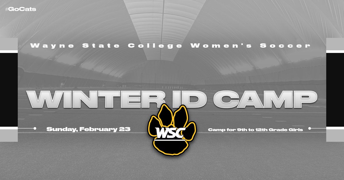 🚨 2 Weeks Away 🚨

Our first Winter ID Camp in our new Wildcat Dome will be held on Sunday, February 23.   

Register today to come experience the exciting things happening here at Wayne State College!  

wscsoccercamp.com 

#GoCats ⚽️