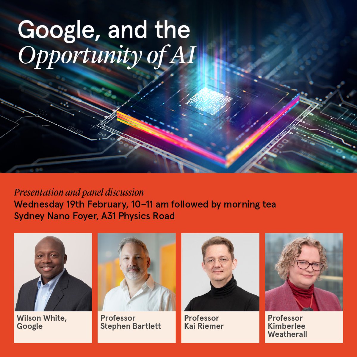 Sydney Policy Lab (@sydneypolicylab) on Twitter photo Join us next Wednesday for a presentation and panel discussion on the opportunity of AI with Google's Vice President Government Affairs & Public Policy and <a href="/Sydney_Uni/">University of Sydney</a> experts.
Details and registeration: events.humanitix.com/google-and-the… Join us next Wednesday for a presentation and panel discussion on the opportunity of AI with Google's Vice President Government Affairs & Public Policy and <a href="/Sydney_Uni/">University of Sydney</a> experts.
Details and registeration: events.humanitix.com/google-and-the…