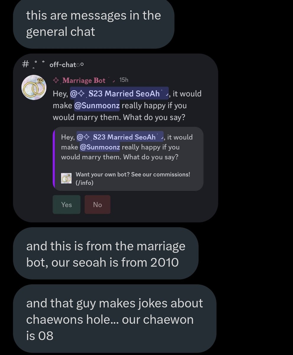 tripleSObjekts's tweet photo. I've been asked to spread this around.

User @/jamie86002, formally the Sohyun parody account, has been making the others uncomfortable. He's a grown man talking about inappropriate topics with minors. 

1/2

Screenshots below. @triplesprotect @protctSSS https://t.co/9PP4WZ1Ao3