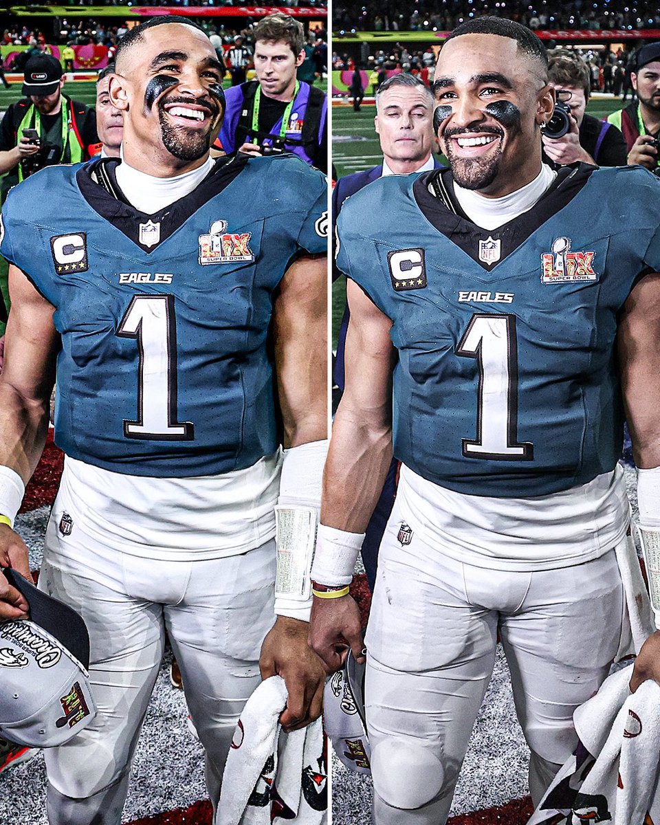 Look what it meant to Jalen Hurts after winning the Super Bowl 🤩👏