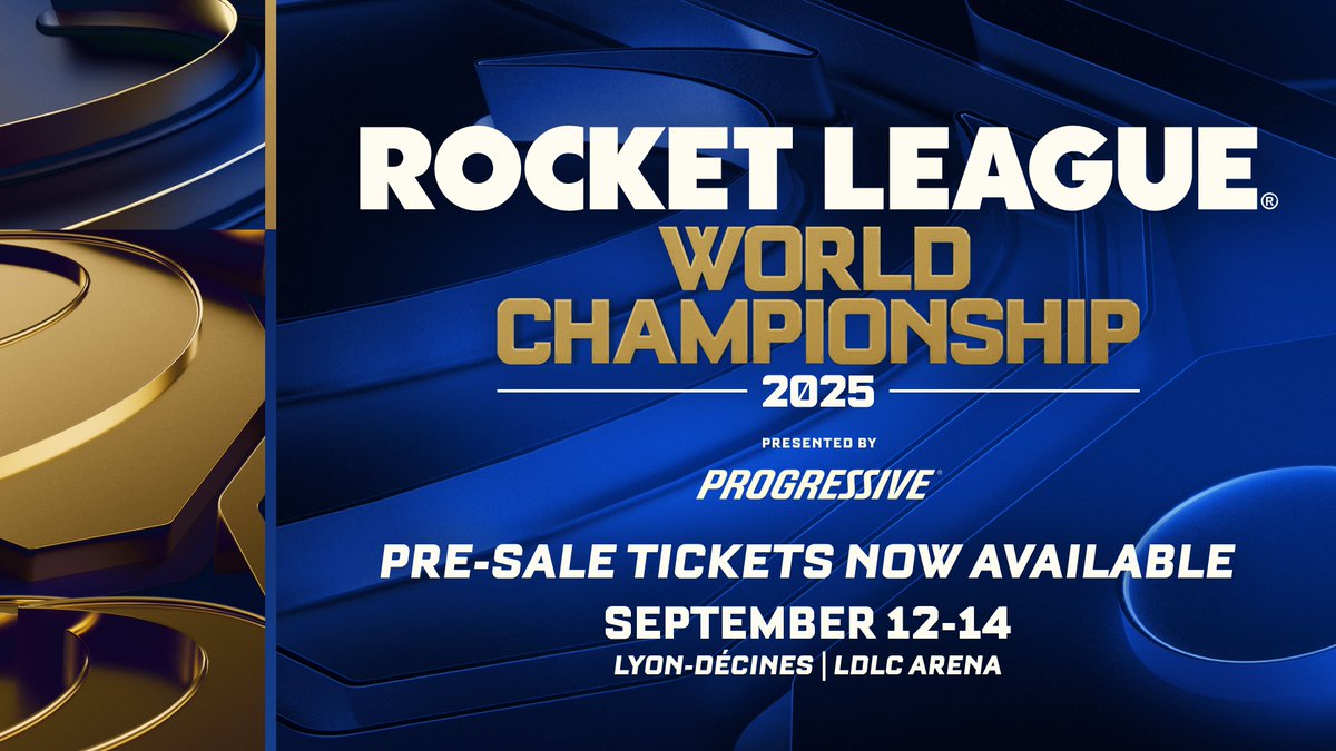 RLEsports's tweet image. Pre-sale tickets for the Rocket League World Championship in Lyon-Decines are now available ⚡️

If you registered, please check your email.
The general sale is live on Feb 12 🔔