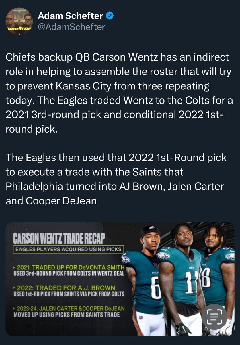 Major props to Chris Ballard for finally contributing to the construction of a Super Bowl champion roster