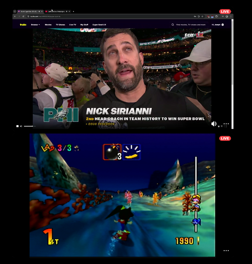 15OJ1's tweet photo. 4th year upholding my tradition of marathoning Snowboard Kids during the Super Bowl for my friends https://t.co/jeVKjXAR5U