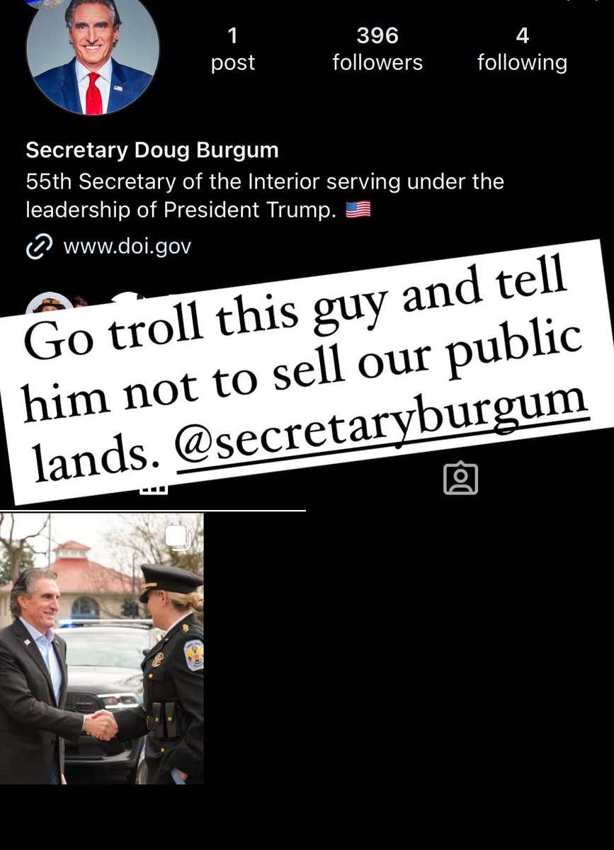 Go troll <a href="/SecretaryBurgum/">Secretary Doug Burgum</a>