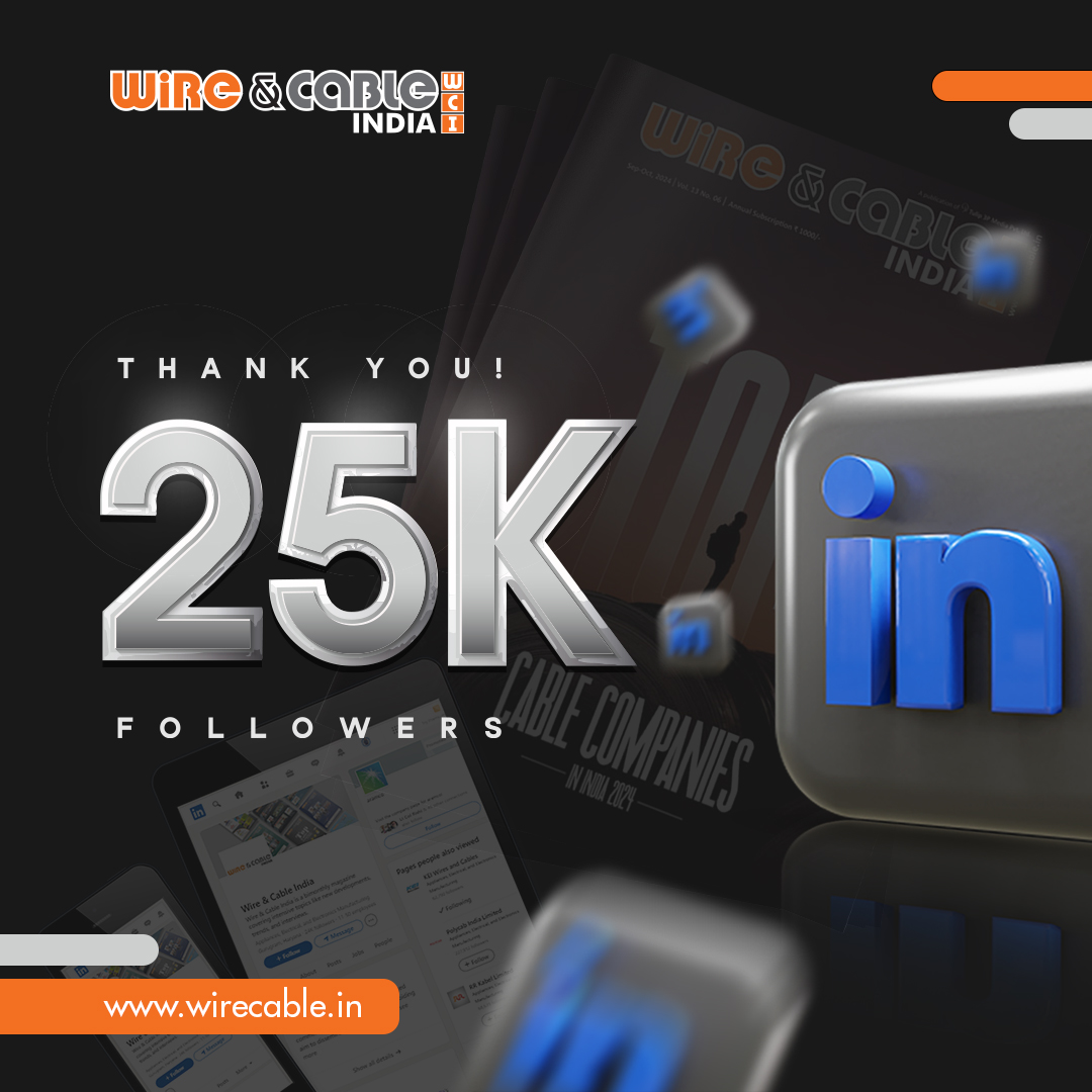 wirecableindia's tweet image. We are excited to share that @WireCableIndia recently hit the 25000+ follower mark on our #LinkedInPage. 

Not a ‘follower’ yet? Join us Now on LinkedIn: linkedin.com/company/wire-&amp;amp;…

#Wirecable #Followers #LinkedinFollowers #WireIndustry #CableIndustry #IndustryNews #25K