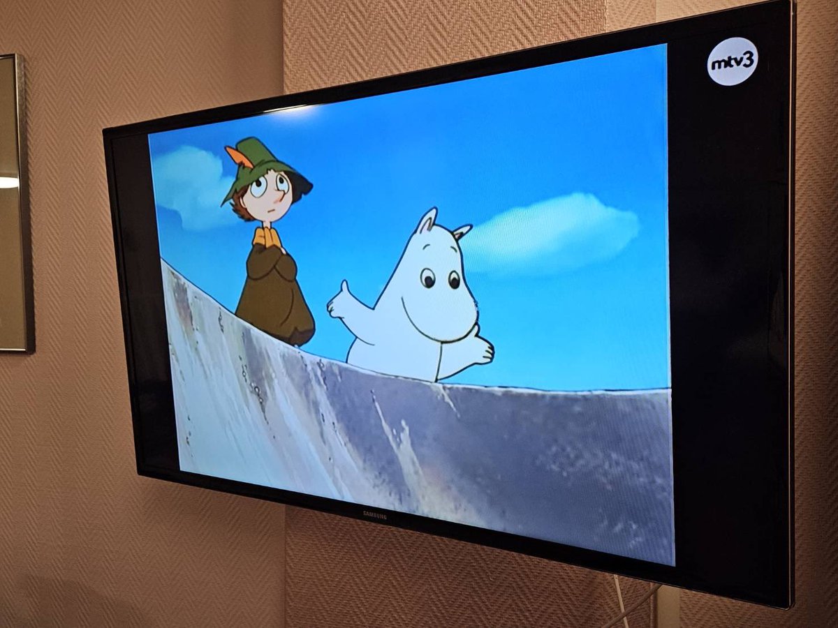 【 #北欧旅日記2025 】

フィンランドでは、土曜日の朝、しっかりムーミンが放映されています😊

#フィンランド #ムーミン