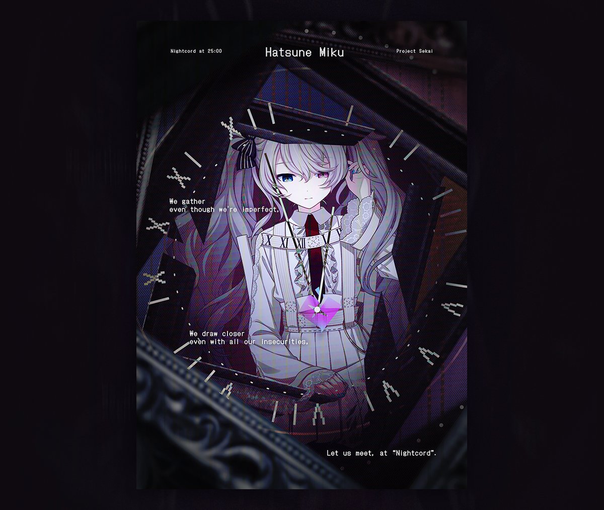 uuyans's tweet photo. N25 Hatsune Miku

I have this concept where i wanna convey how trapped miku inside the sekai world, and using frame was a good idea! frame assets is from unsplash. https://t.co/rsEP27QVEQ