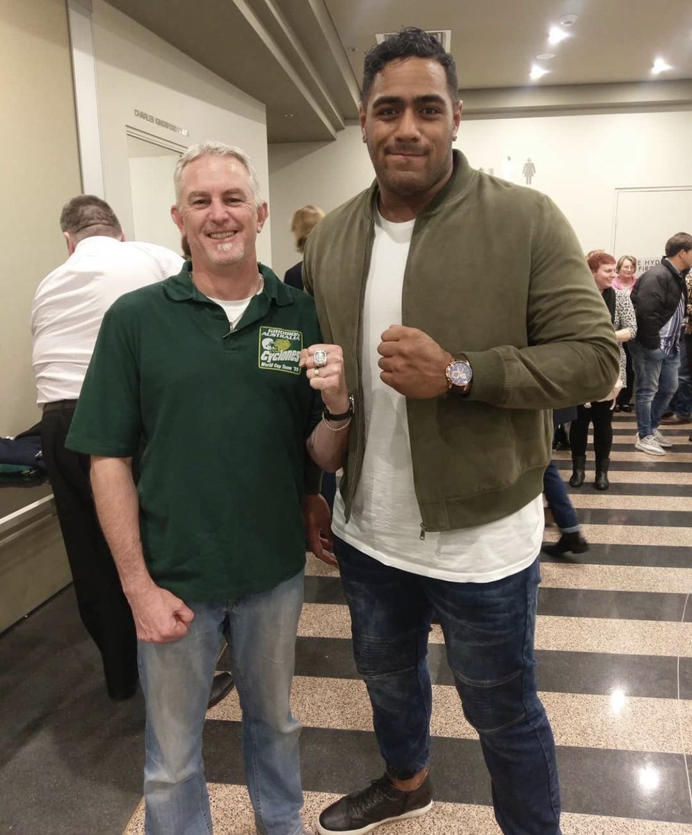 This photo with me was taken just after <a href="/jordan_mailata/">Jordan Mailata</a> was drafted by the <a href="/Eagles/">Philadelphia Eagles</a> &amp; now after years of learning &amp; hard work, he is the first Australian to play in &amp; win a Superbowl!! Congrats &amp; well deserved Jordan you legend 🤙🏻<a href="/NFL/">NFL</a> <a href="/NFLAUNZ/">NFL Australia & NZ</a>