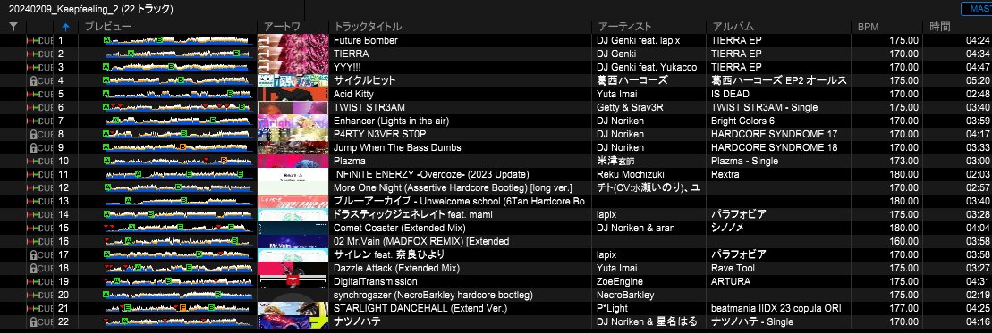 ctw_vrc's tweet photo. 3番手やらせていただきました!
たまにはBPM固定しようと思って175固定でやってみたセトリです!
#keepfeeling https://t.co/Sx25lhwu6u