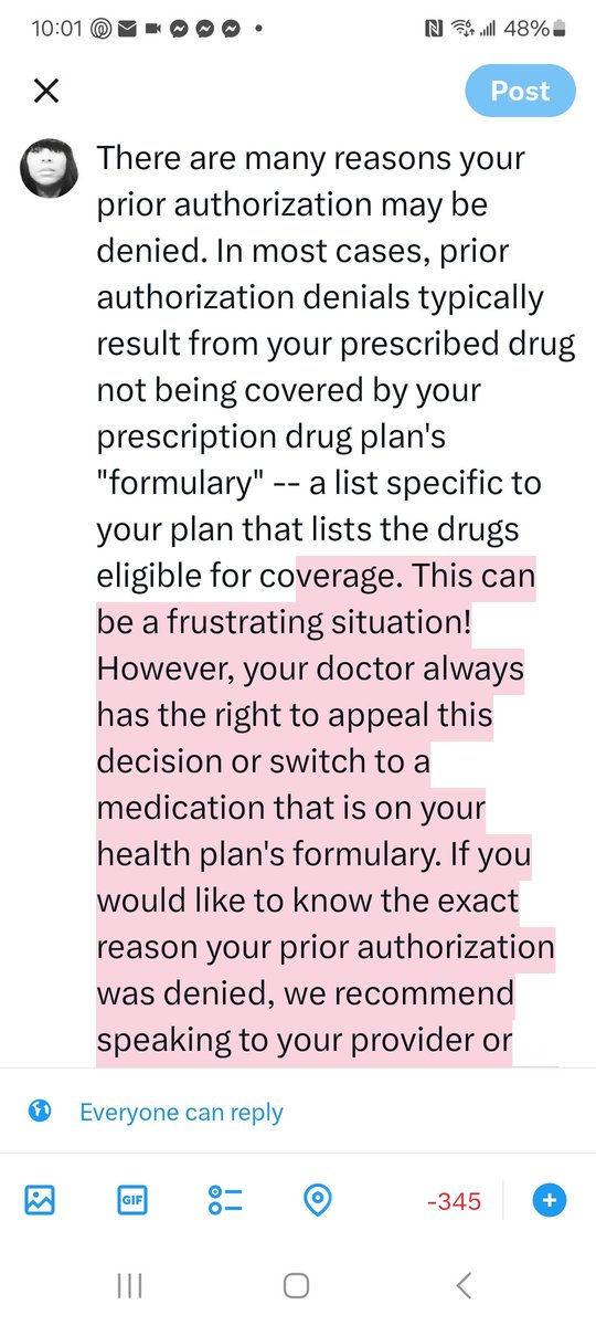I received this text tonight.  So  because I'm diabetic I can nolonger receive my meds. I'm devastated and my daughter caught me being devastated so I had to explain to her why I was devastated and she CRIED. I don't lie to my kid but I had to explain what to do for me on no meds
