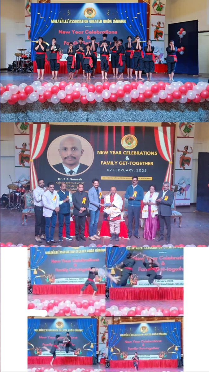 The Malayalee Association Greater Noida honored Dr. Sumesh Gurukkal for his dedication and contributions to the promotion and development of Kalaripayattu, and the tireless efforts in preserving and advancing this traditional martial art have made a significant impact.