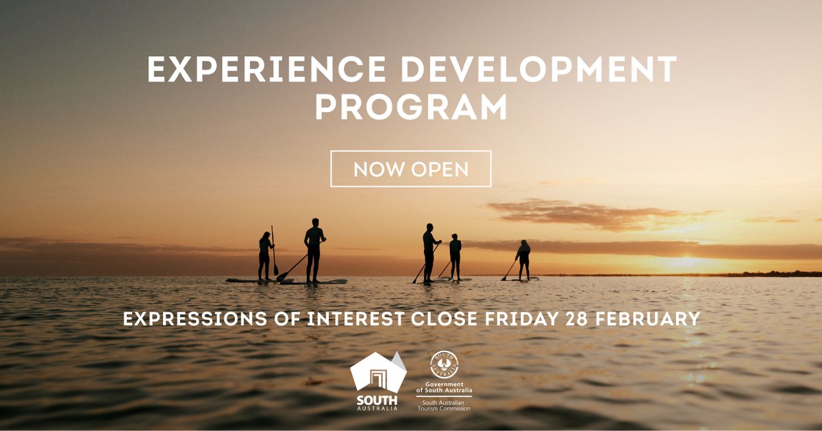 Expressions of Interest are now open to participate in the third intake of our Experience Development Program, and will close at 5pm on Friday, 28 February 2025: tourism.sa.gov.au/support/indust…