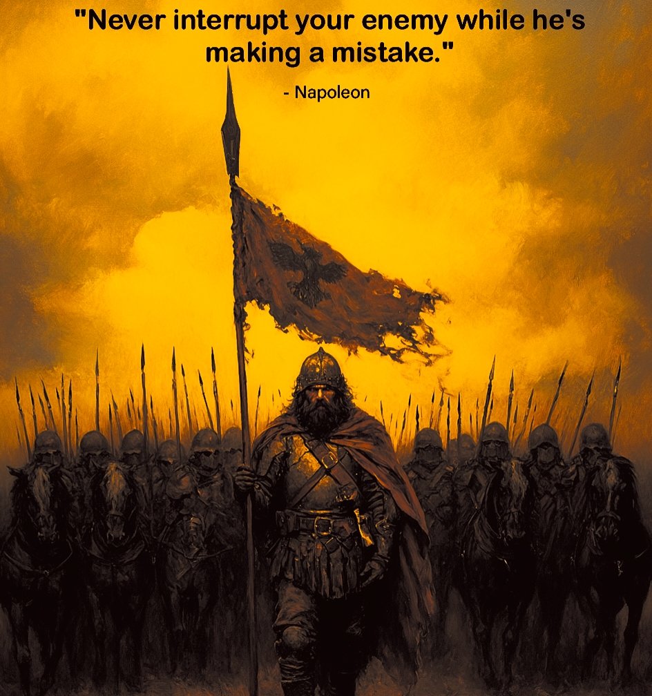 Never interrupt your enemy ( fools) while they make mistakes. 💯

#MondayMotivation