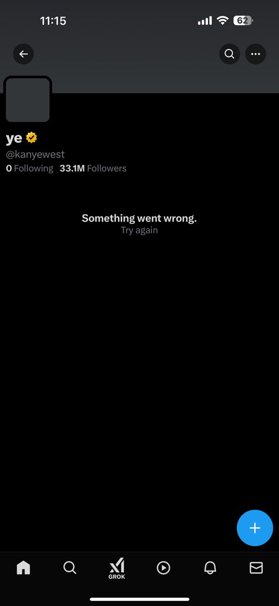 Kanye account is gone…