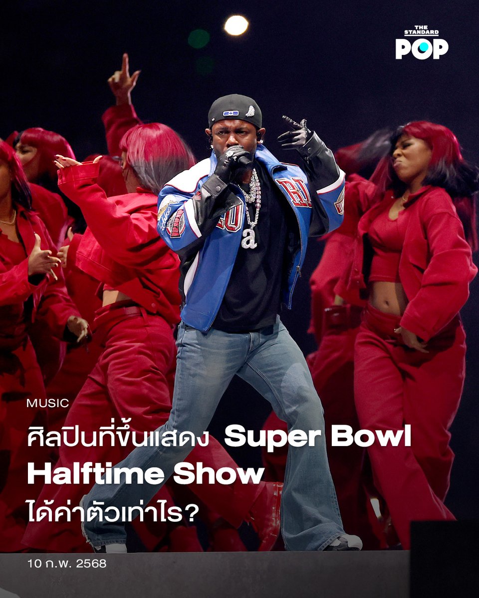 TheStandardPOP's tweet photo. ศิลปินที่ขึ้นแสดง Super Bowl Halftime Show ได้ค่าตัวเท่าไร?

การแสดงของ Kendrick Lamar ช่วง Halftime Show ในงาน Super Bowl ปี 2025 จบลงอย่างสวยงามและยิ่งใหญ่สมฐานะป๊อปสตาร์ที่ยอดเยี่ยมที่สุดแห่งปี 2024 ที่ Billboard ยกย่อง ซึ่งคำถามที่หลายคนสงสัยก็คือ ศิลปินที่มาแสดงงานนี้ในแต่ละปีนั้นได้ค่าตัวเท่าไรกันแน่

ความจริงก็คือศิลปินที่มาแสดงเวทีใหญ่อย่าง Super Bowl Halftime Show นั้นไม่ได้รับค่าตัวใดๆ ทั้งสิ้น แต่ทาง NFL จะดูแลค่าใช้จ่ายด้านโปรดักชันที่เกี่ยวข้องกับการแสดงทั้งหมดเท่านั้น โดยแต่ละปี NFL จะมีสปอนเซอร์หลักสำหรับการแสดงช่วง Halftime Show อย่างในปีนี้ที่ Apple Music มาเป็นสปอนเซอร์หลักของงาน ซึ่งในทุกๆ ปีเหล่าสปอนเซอร์ก็จะให้เงินสนับสนุนด้านโปรดักชันด้วยเช่นกัน แต่ไม่เป็นที่แน่ชัดว่าศิลปินได้รับเงินจากส่วนนี้ด้วยหรือไม่

ตัวแทนของ NFL เคยเปิดเผยเรื่องนี้ผ่าน Forbes ตั้งแต่ปี 2016 ว่า
“เราไม่ได้จ่ายเงินให้กับศิลปิน แต่เราครอบคลุมเรื่องค่าใช้จ่ายด้านโปรดักชันต่างๆ แทน”

แม้จะไม่ได้ค่าตัวสำหรับการแสดงงาน Super Bowl Halftime Show แต่อิมแพ็กต์ที่เหล่าศิลปินซึ่งมาขึ้นเวทีดังกล่าวได้รับหลังการแสดงนั้นนับว่าคุ้มค่าเป็นอย่างมาก เพราะการแข่งขันชิงแชมป์ Super Bowl และการแสดงช่วง Halftime Show เป็นอีเวนต์ที่คนทั้งในสหรัฐอเมริกาและทั่วโลกติดตามรับชมกันมายาวนานหลายปี โดยคาดการณ์ว่าเฮดไลเนอร์ปี 2024 อย่าง Usher มีรายได้เพิ่มขึ้น 100 ล้านดอลลาร์สหรัฐจากยอดสตรีมเพลงและยอดขายตั๋วคอนเสิร์ตหลังแสดงเวทีดังกล่าว ในขณะที่ Rihanna เฮดไลเนอร์ปี 2023 ก็มียอดขายเพลงดิจิทัลสูงขึ้นถึง 390%

และสำหรับ Lamar ที่เพิ่งทำโชว์ออกมาอย่างดีเยี่ยมและน่าประทับใจในปีนี้ ก็น่าจะมีรายได้เพิ่มขึ้นมหาศาลจากทั้งยอดสตรีม ยอดขายอัลบั้ม GNX ที่เพิ่งเปิดตัวไปเมื่อปลายเดือนพฤศจิกายนปีก่อน และยอดขายตั๋วคอนเสิร์ต Grand National Tour ที่เขาจะแสดงร่วมกับ SZA ซึ่งเป็นแขกรับเชิญของการแสดงงาน Super Bowl Halftime Show ในปีนี้

ภาพ: Gregory Shamus / Getty Images

#Superbowl
#NFL
#KendrickLamar
#TheStandardPop
