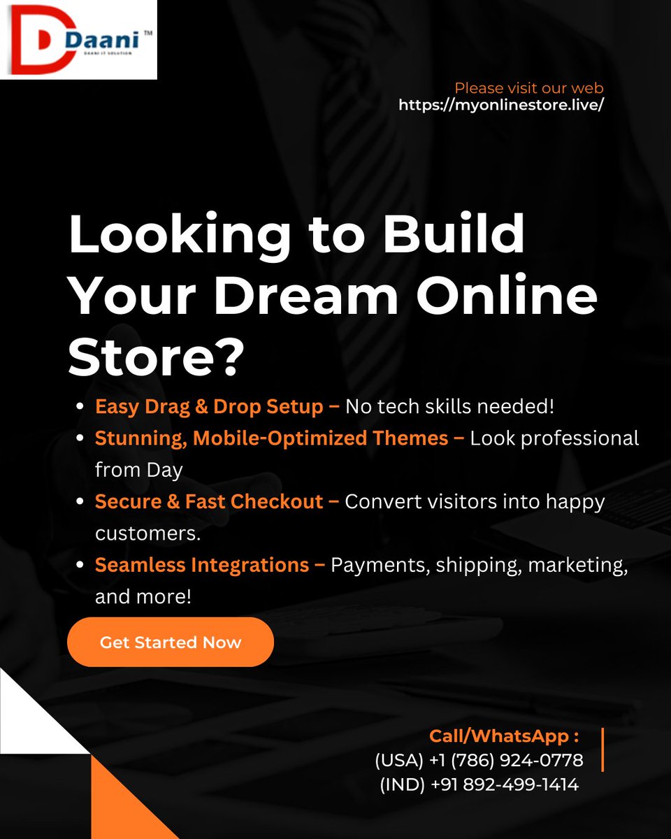 Daanisocial's tweet photo. Say goodbye to complex coding and hello to effortless eCommerce! Whether you're launching a new brand or scaling an existing one, the right online store builder can make all the difference.
https://t.co/H1bpfV5C2e
(USA) +1 (786) 924-0778 (IND) +91 892-499-1414 
#OnlineStore https://t.co/cv7xAoIKV3