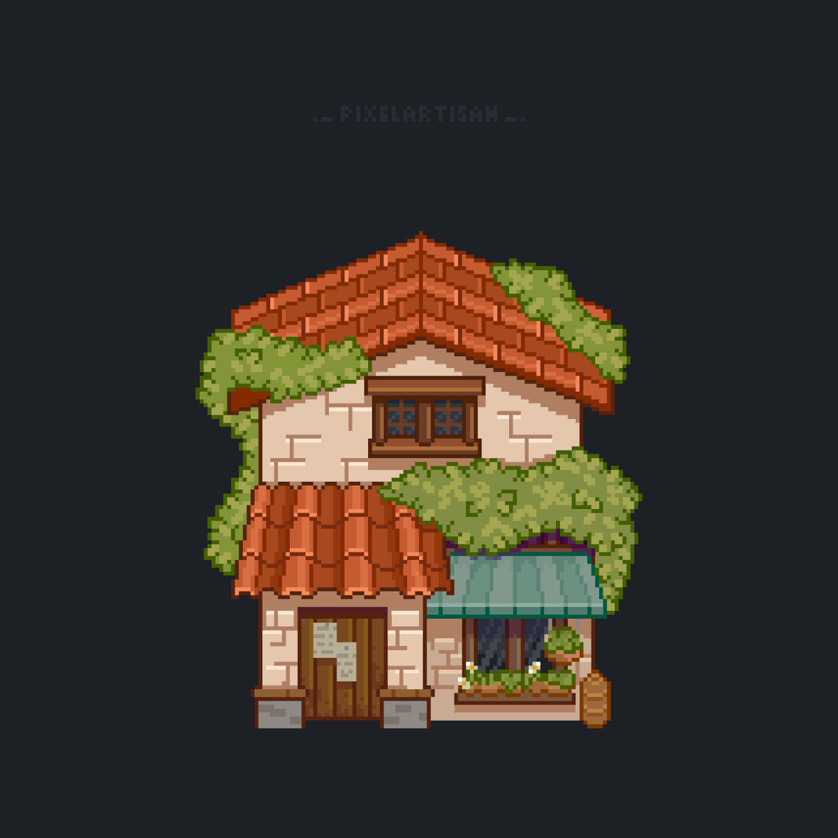Village Shop - Top Down Pixel Art #pixelart