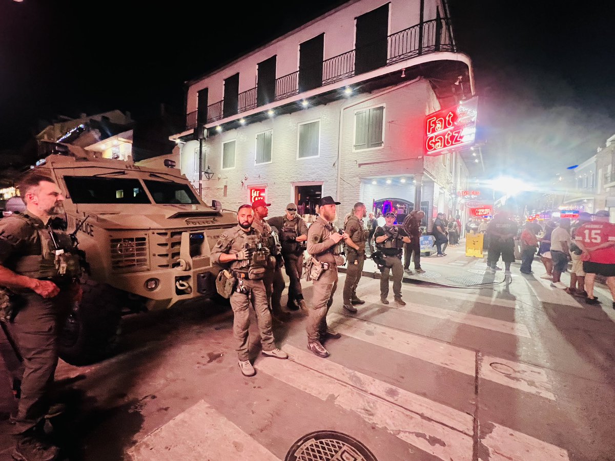 Security is high in New Orleans for Super Bowl celebrations, with hundreds of extra law enforcement patrolling the French Quarter. Many streets now have barriers and checkpoints after the attack last month that killed 14 and injured dozens more.