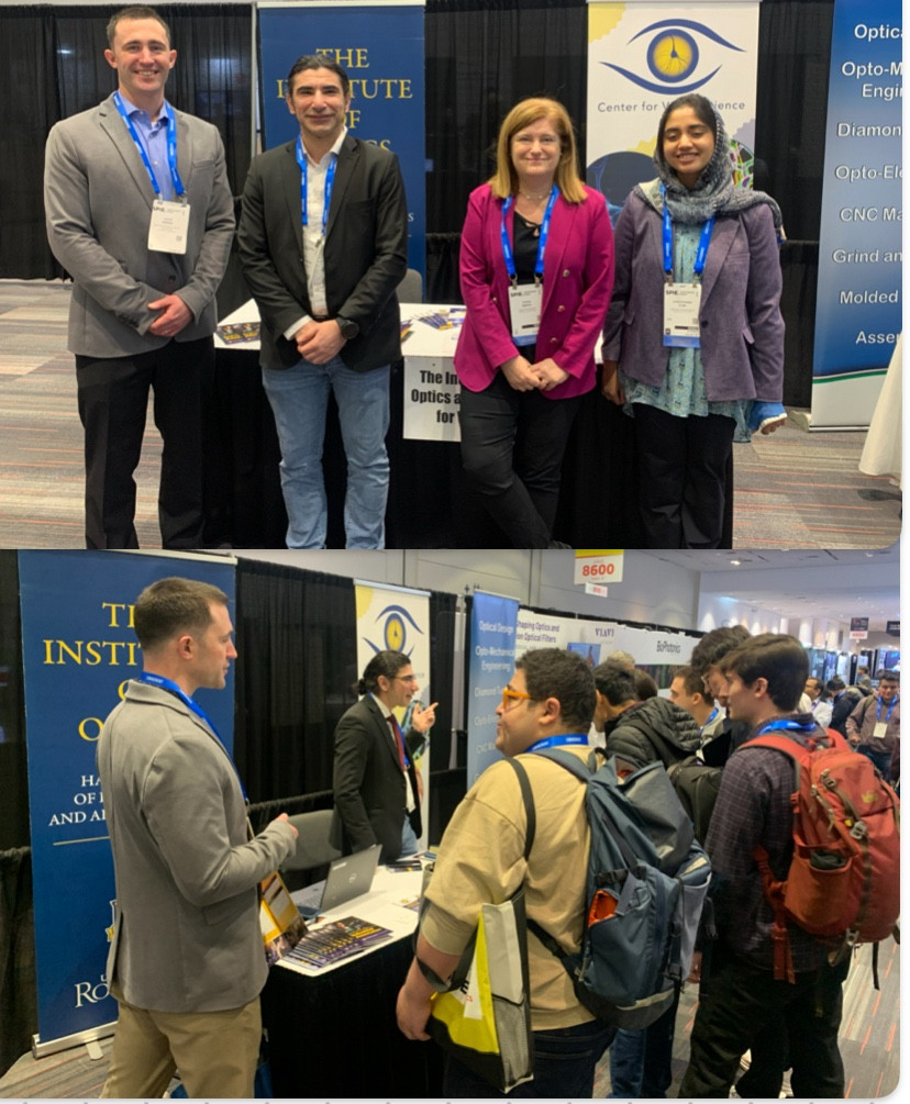 vahidpg's tweet photo. An honor to represent the University of Rochester at PhotonicsWest! Great discussions with many companies about expanding collaborations. Special thanks to our alumni support from the 60s to recent graduates who stopped and connected. @UofR @RochesterOptics @CvsUor @SPIEtweets https://t.co/wAwnDO5EaO