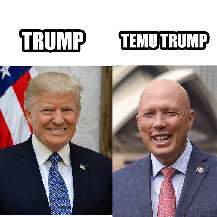 Peter Dutton isn’t even hiding it anymore – he’s Trump-lite.
From parroting Trump’s talking points to recycling his divisive culture wars, Dutton is trying to import the worst parts of American politics to Australia.
Authorised by L. McKimmie, GetUp, 52 Reservoir Street, Sydney