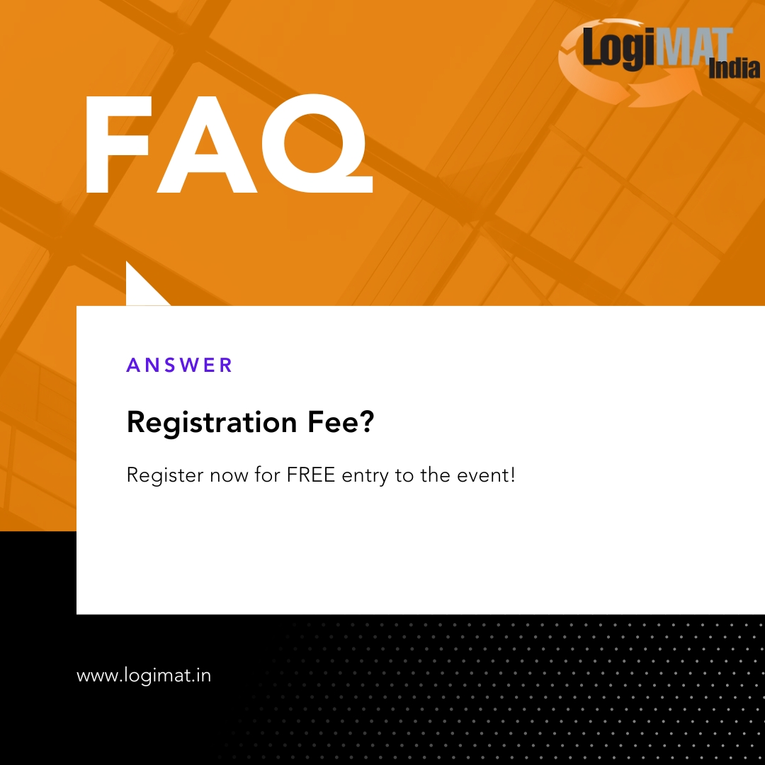 LogimatIndia's tweet image. Got questions about LogiMAT India 2025? We’ve got you covered!
🔗 Register for Free: shorturl.at/seujj

Need assistance? Our team is here to help—reach out anytime!

#LogiMATIndia2025 #EventFAQs #LogisticsInnovation #SupplyChainExcellence
