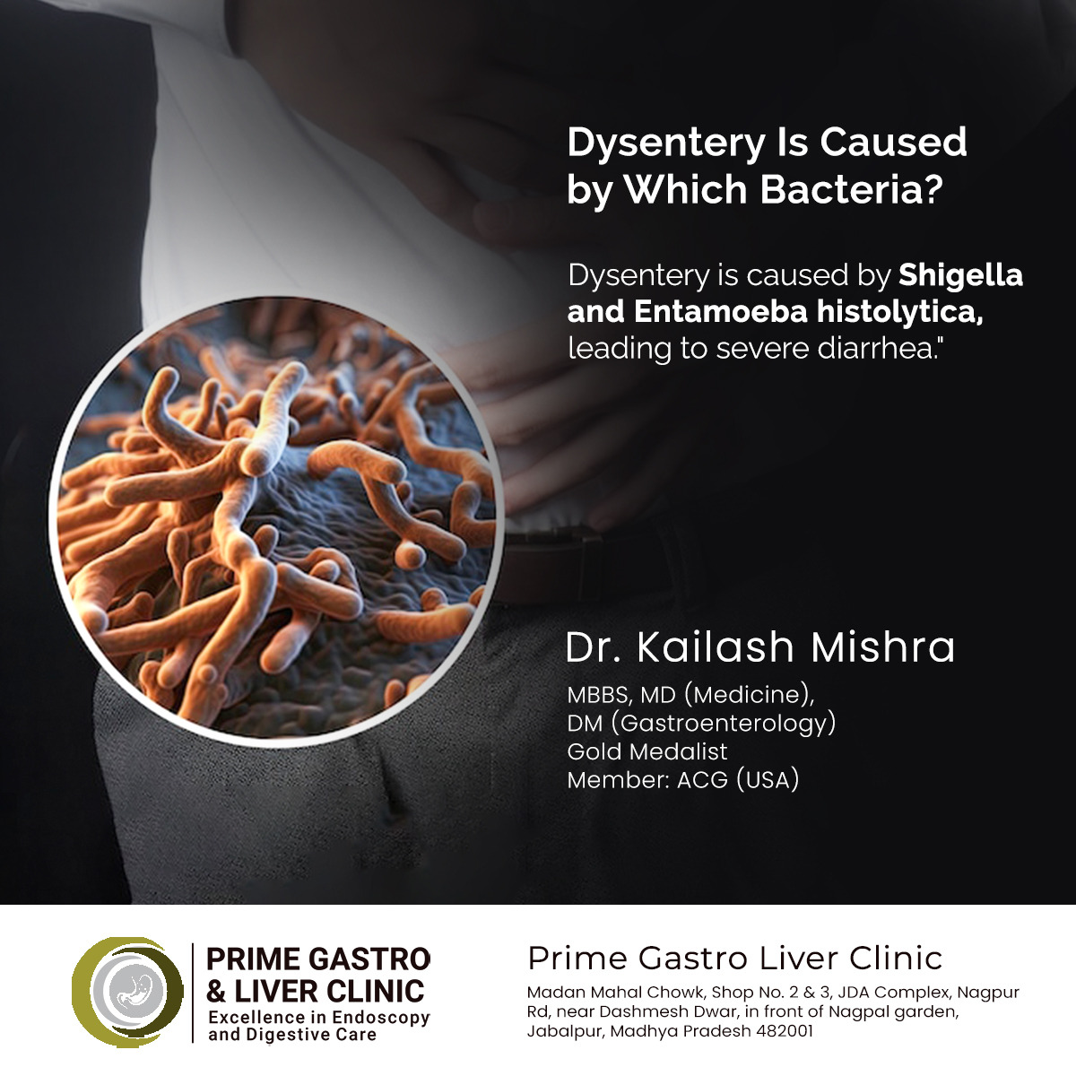 drkailashmishra's tweet image. #Dysentery is a #gastrointestinaldisorder most closely characterized by inflammation of the intestines, #diarrhea, #abdominalpain, and sometimes blood in stool. 
Read More: g.co/kgs/fzkLUQ3, contact 9826014491
#stomachhealth #pain #gastrointestinal #gastrointestinalhealth