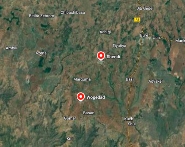 AmharaWarUpdate's tweet photo. ⚡️⚔️UPDATE - Fano fighters seize Shindi town for hours after fierce clashes with regime forces in Wemberima Woreda.

📍West Gojjam Zone, Amhara Region, Ethiopia

🔵 On February 7th, regime forces mobilized from Shindi town toward the Wegedad area, aiming to neutralize Fano fighters. However, Fano fighters, forewarned of the movement, launched a sudden attack before the regime could reach its target.

🔵 A heavy exchange of fire ensued, causing casualties on both sides. Simultaneously, Fano fighters infiltrated Shindi town and launched an assault on regime forces stationed there.

🔵 The Fano held control of Shindi town for several hours before strategically withdrawing as regime reinforcements arrived.