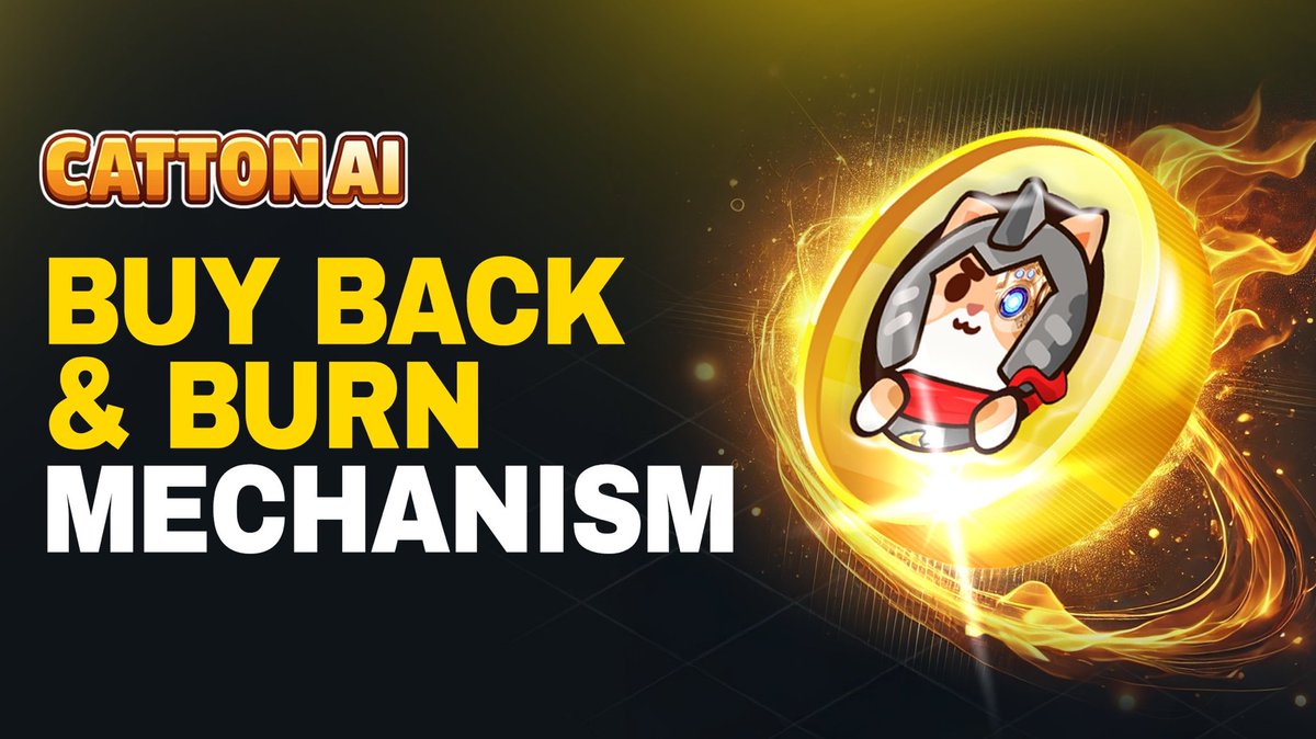 🎮 <a href="/CattonAI/">Catton AI 🔺</a> reveals tokenomics strategy with buyback &amp; burn system
Platform introduces multi-source revenue model for $CATTON sustainability:

💰 Buyback Sources:
In-game purchases
AI NPC marketplace fees
Training system revenue
Agent upgrade costs
Staking fees

🏛️ Key Features: