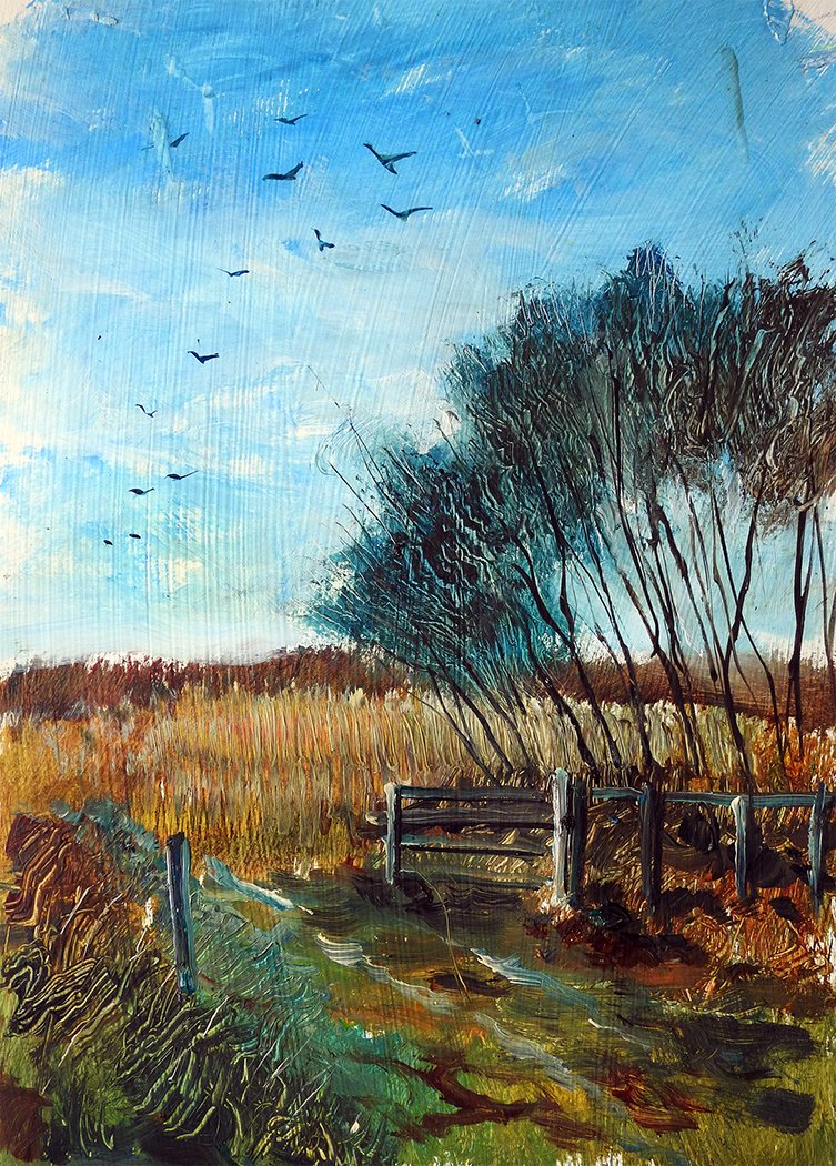 ChrisBilton3's tweet image. #winterwalks #gatepost #acrylicpainting #pleinairpainting #artinsouthyorkshire #paintingoutside #directobservation #landscapepainting #southyorkshire #biltonart #opencountry #trees #clouds #allaprima #clarifiedimpressionism #expressiverealism #pleinair