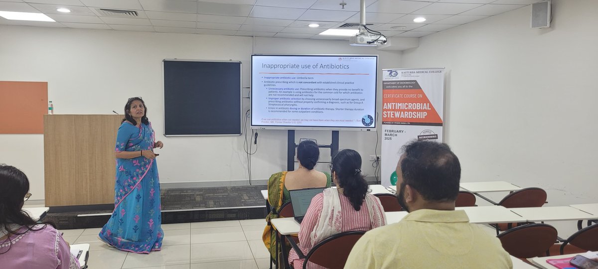 Department of Microbiology , KMC , Mangalore commenced the second Certificate Course on Antimicrobial Stewardship on 8th February in 5th floor , KMC Central Lab, Attavar with postgraduates and senior residents from various medical specialities attending the first contact session