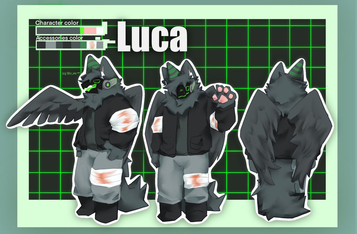 Tanglucatang's tweet image. &lt;new proto ref sheet by @/An7nek&gt;
Uhhh here some 3 ref sheet and uhhh feel free to draw them I guess :p