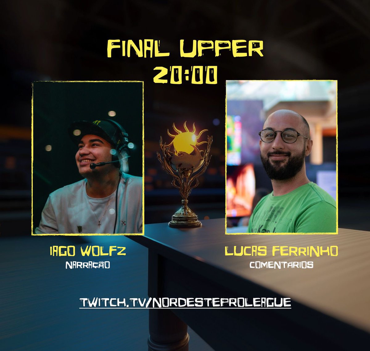 Nordeste Pro League (@nplnordeste) on Twitter photo Hoje tem finais upper e lower na 1ª etapa do Circuito Nordeste Pro League!
<a href="/esportsrecife/">eSports Recife</a> x <a href="/emindsesports/">Eletronic Minds ❤️🖤</a>
Narração dos feras <a href="/uWolfz/">Wolfz</a> e <a href="/Ferrinhooooo/">Ferro</a>
A partir das 20h com transmissão pela twitch.tv/nordesteprolea… Hoje tem finais upper e lower na 1ª etapa do Circuito Nordeste Pro League!
<a href="/esportsrecife/">eSports Recife</a> x <a href="/emindsesports/">Eletronic Minds ❤️🖤</a>
Narração dos feras <a href="/uWolfz/">Wolfz</a> e <a href="/Ferrinhooooo/">Ferro</a>
A partir das 20h com transmissão pela twitch.tv/nordesteprolea…