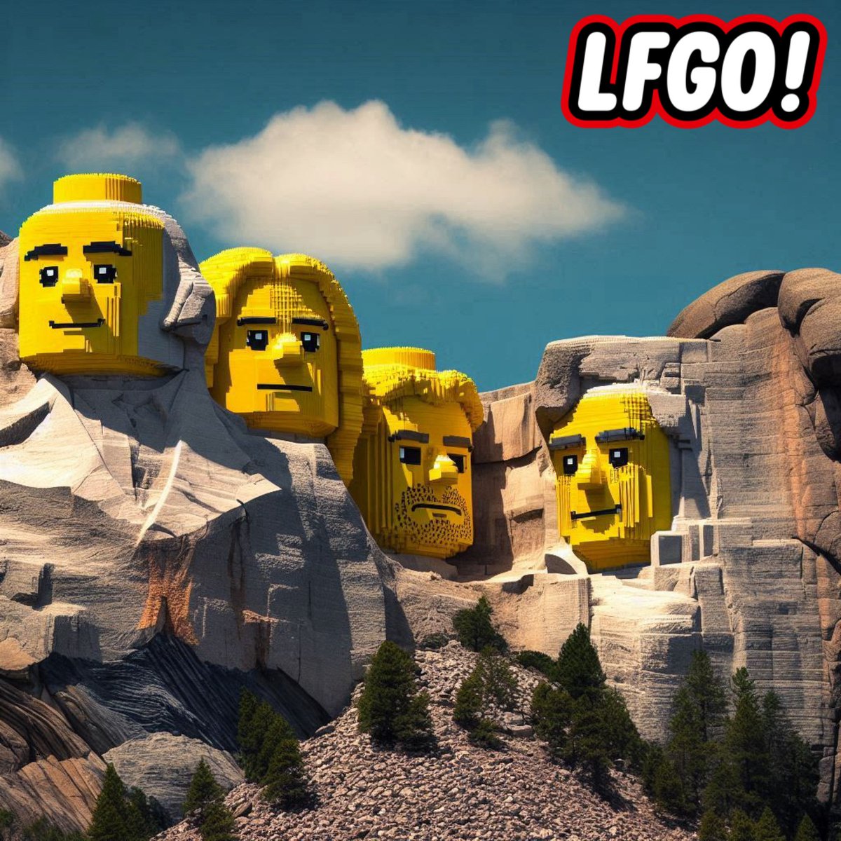 Happy President’s Day from Brick Rushmore! 👴🇺🇸

#PresidentsDay