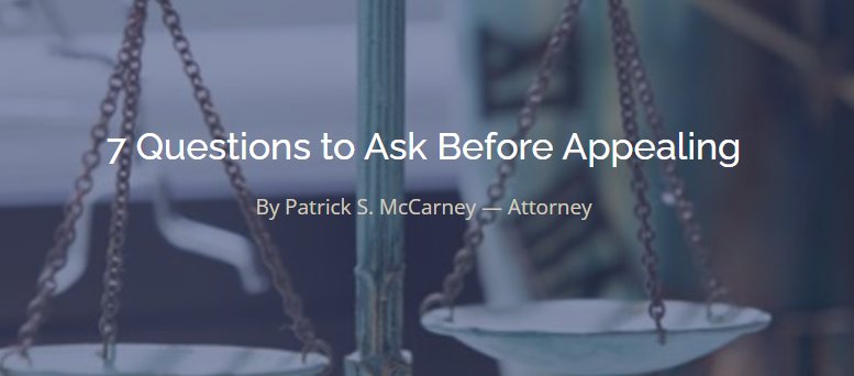 Party to a lawsuit? There is a risk that you might lose. But a “loss” is not necessarily the end of the story — our justice system gives opportunities for litigants to appeal. RBE attorney Patrick McCarney shares 7 questions to ask before appealing.
rbelaw.com/7-questions-to…