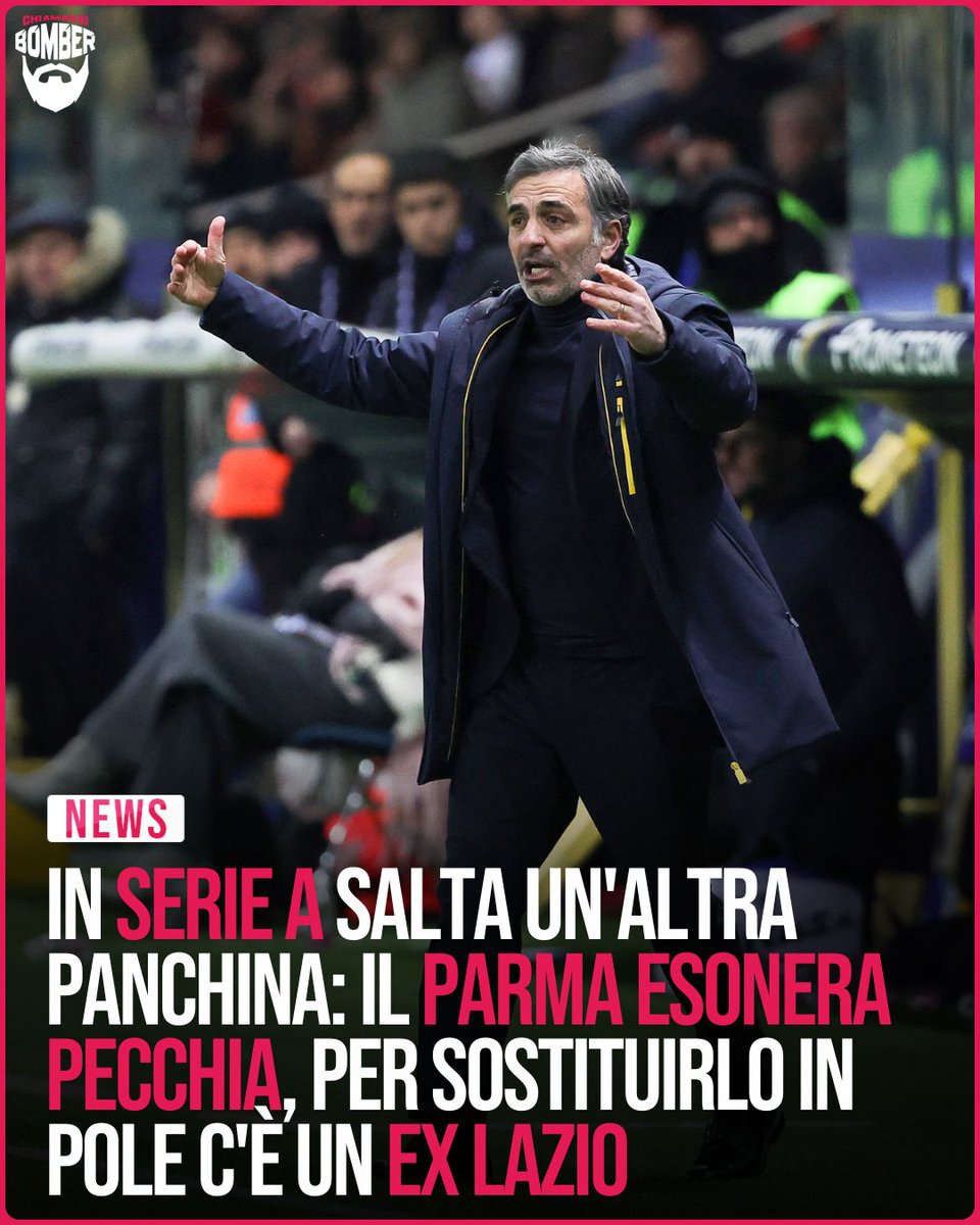 ChiamarsiBomber's tweet image. 2 punti nelle ultime 7 partite: il #Parma esonera #Pecchia bmbr.cc/n0ltge7

#SerieA #17febbraio