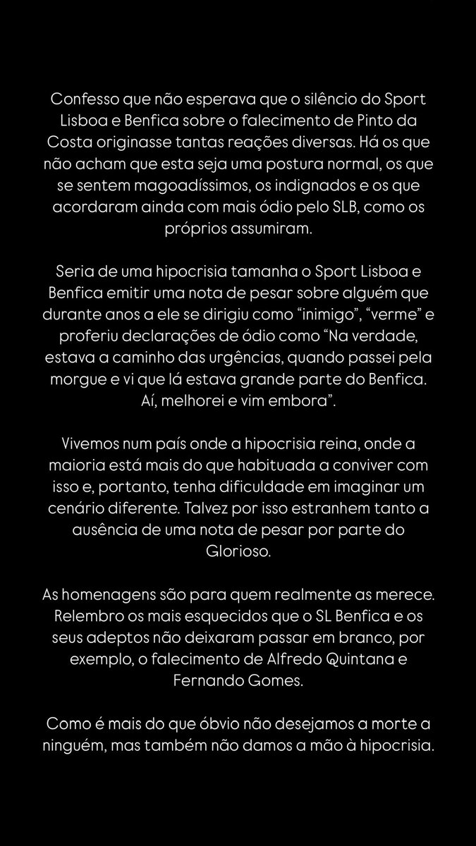 A minha opinião sobre o silêncio do <a href="/SLBenfica/">SL Benfica</a>.