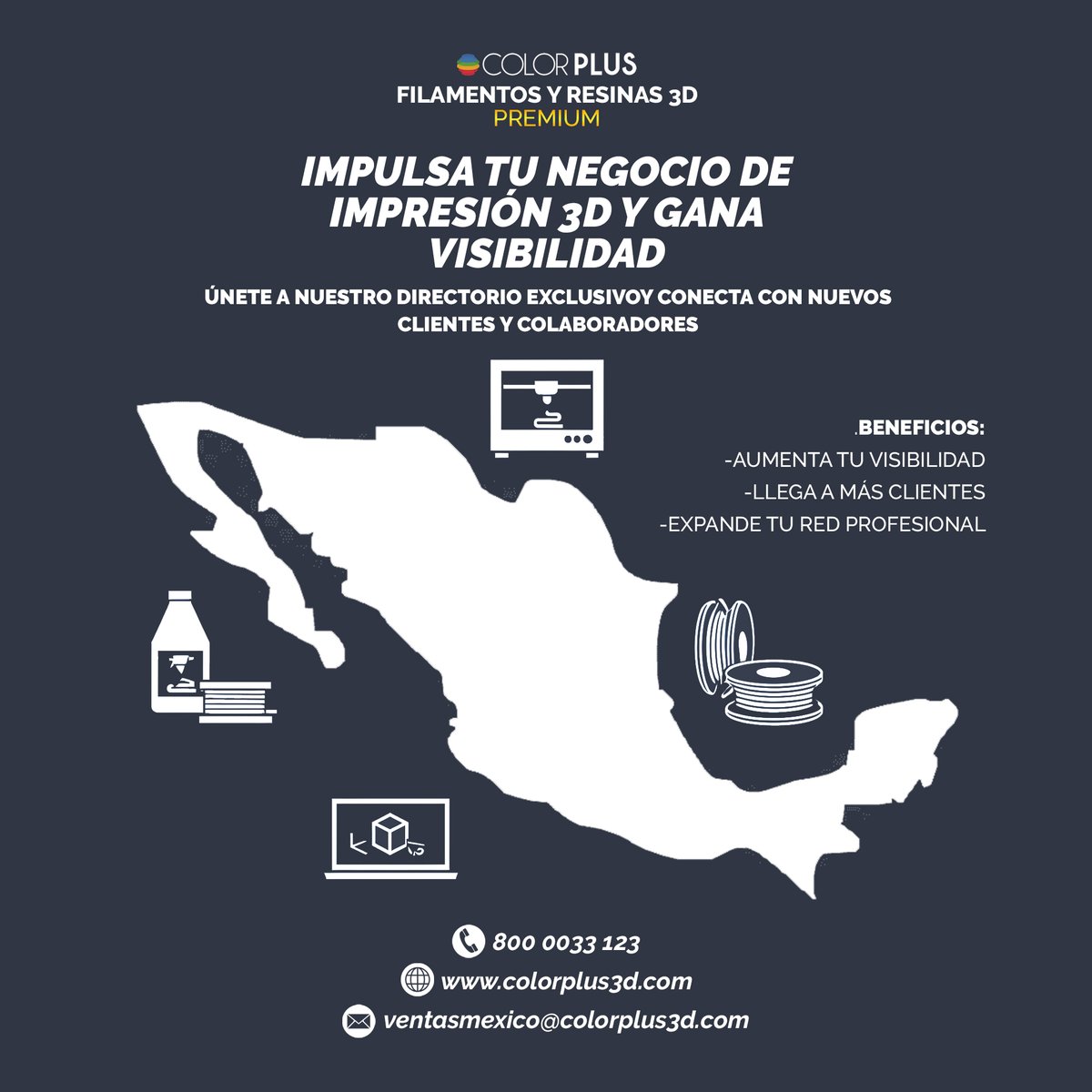 ColorPlus3d's tweet image. 👀DA A CONOCER TU TRABAJO EN IMPRESIÓN 3D Y LLEGA A MÁS CLIENTES INTERESADOS EN TUS SERVICIOS DE IMPRESIÓN 🤯
👉INGRESA AL SIGUIENTE LINK, LLENA EL FORMULARIO Y EXPANDE TU NEGOCIO DE IMPRESIÓN 3D 🥳
🌐 colorplus3d.com/impresion-3d-c…
.
.
#impresion3d  #3dprint #colorplus #directorio3d