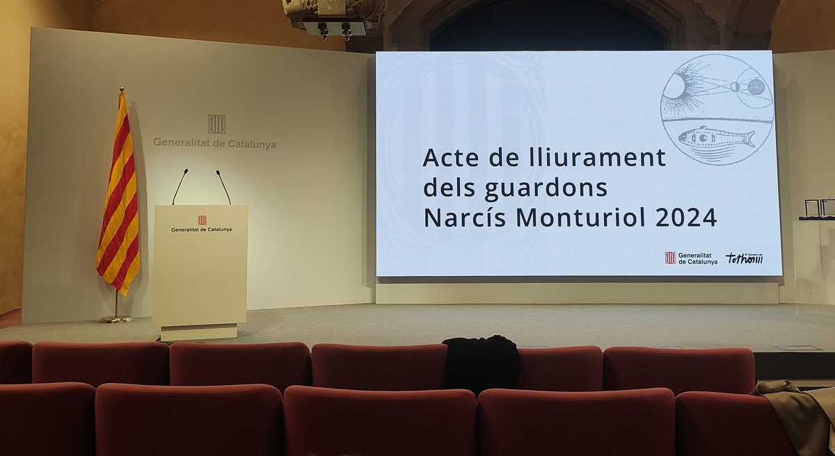 NBT_IBB_UAB's tweet image. Avui som a l'acte de lliurament dels guardons Narcís Monturiol al mèrit científic i tecnològic 2024, que premien entre altres al Prof. Antonio Villaverde Corrales, IP del nostre grup, per la seva contribució en biotecnologia.
@IBB_UAB
@UABBarcelona
@CIBERBBN
@recercauniscat