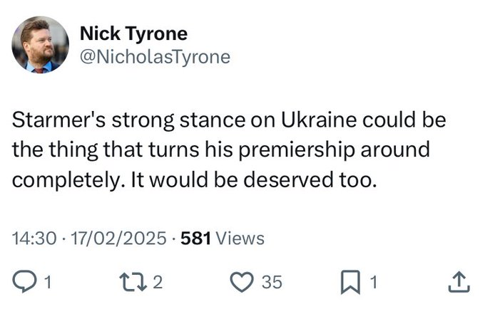 keewa's tweet photo. yeah if Starmer somehow blundered his way into open war with a nuclear power it'd really give his ratings a shot in the arm https://t.co/6I2QCXSZnz