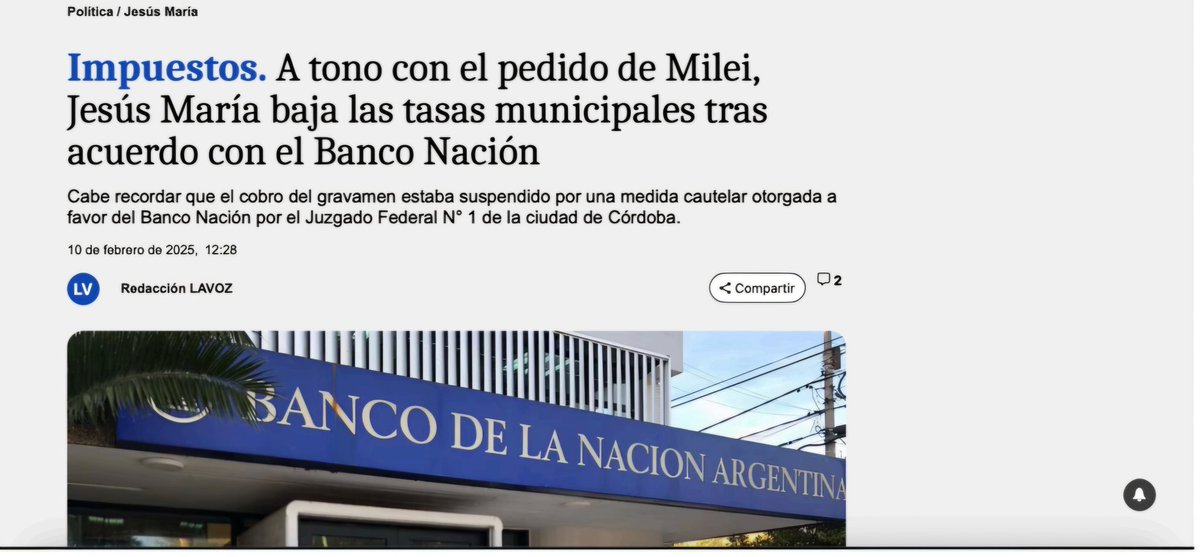 El costo oculto del crédito en Argentina: Cómo la doble imposición municipal encarece el financiamiento y afecta la economía. Un acuerdo judicial en Córdoba podría marcar el camino para cambiarlo. 🧵👇