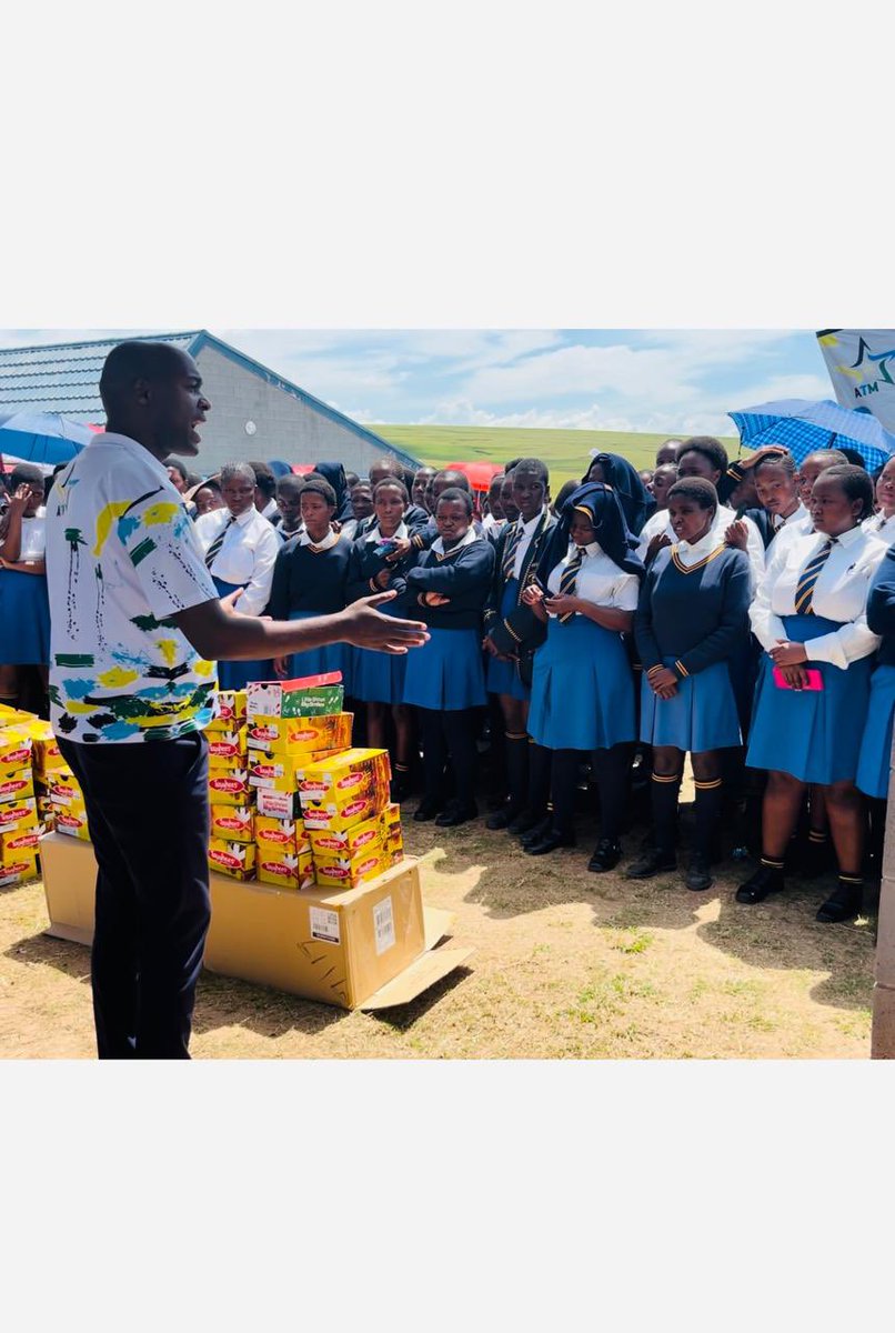 ZungulaVuyo's tweet photo. This morning, we went to Jongintaba SSS in Mqhekezweni as part of the Back to School programme. We handed over school shoes to deserving children who need all the support and encouragement to do well in school.

As ATM, in communities we will be focusing on programmes that bring about social change. Dm me to get involved.

One sonka makaqhekezele omnye 🙏🏼