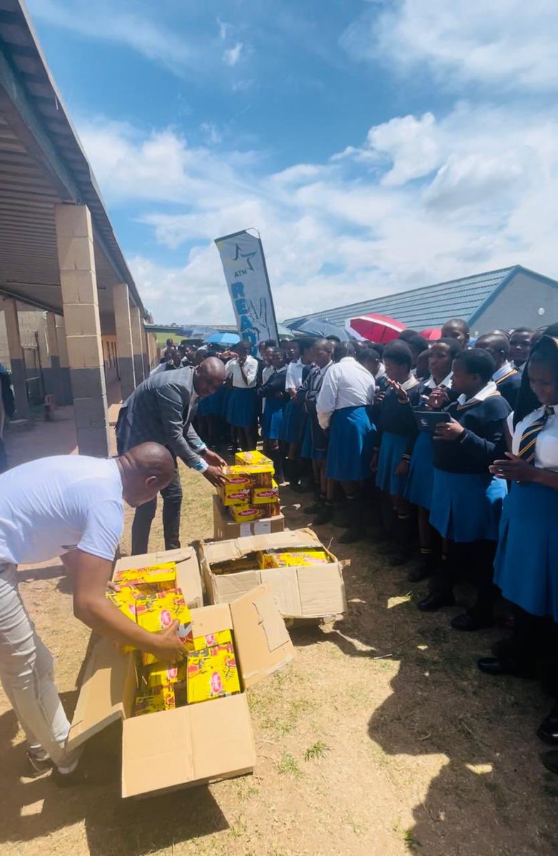 ZungulaVuyo's tweet photo. This morning, we went to Jongintaba SSS in Mqhekezweni as part of the Back to School programme. We handed over school shoes to deserving children who need all the support and encouragement to do well in school.

As ATM, in communities we will be focusing on programmes that bring about social change. Dm me to get involved.

One sonka makaqhekezele omnye 🙏🏼