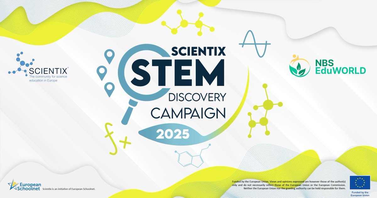 🤩 Are you ready for the 2025 STEM Discovery Campaign?

📝 Enter the <a href="/Scientix_eu/">Scientix</a> Awards by pinning your #STEM activity on the map between Feb 1 - Apr 30🗺️

👏 Connect with teachers from all around the world!

Co-organised by NBS EduWORLD 

👉 bit.ly/SDC25 #SDC25